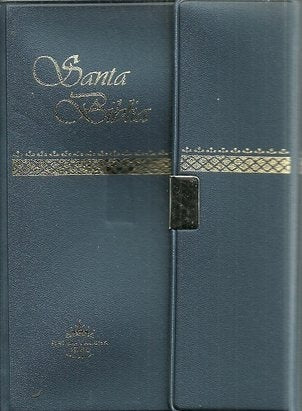 Biblia Bolsillo Elegante Con Estuche Azul Reina Valera 1960