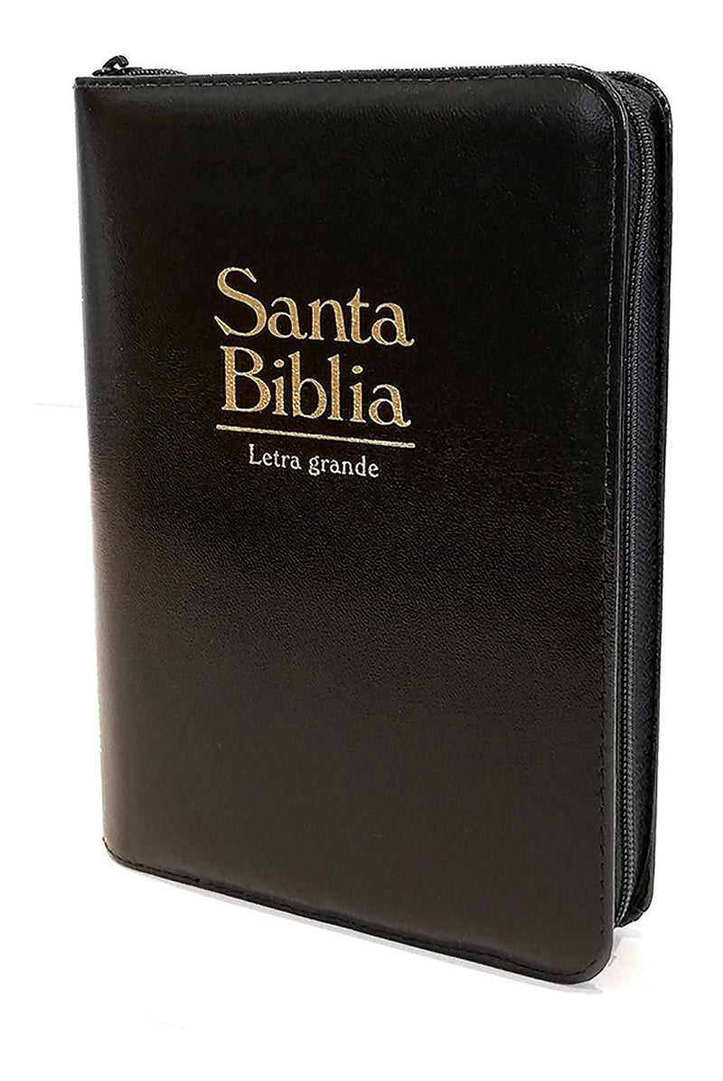 Biblia Letra Grande Negra Cierre Y Dorado Reina Valera 1960