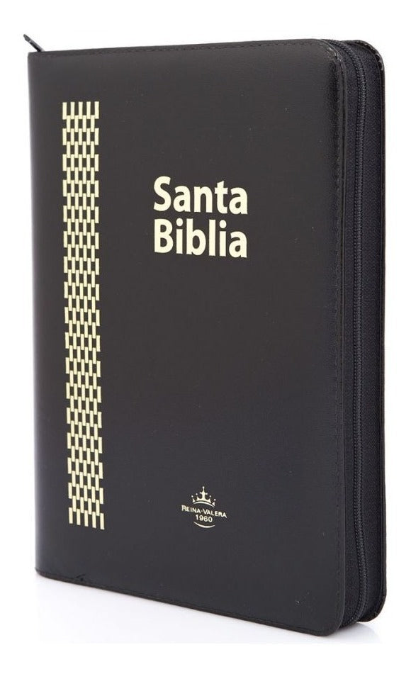 Biblia Letra Gigante Lujo Negra Y Cierre Reina Valera 1960