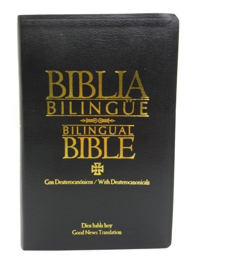 Biblia Billingue Ing-esp Con Deuterocanónicos Simil Piel