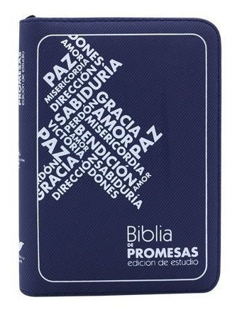 Biblia Reina Valera 1960 De Promesas De Estudio Cierre Azul