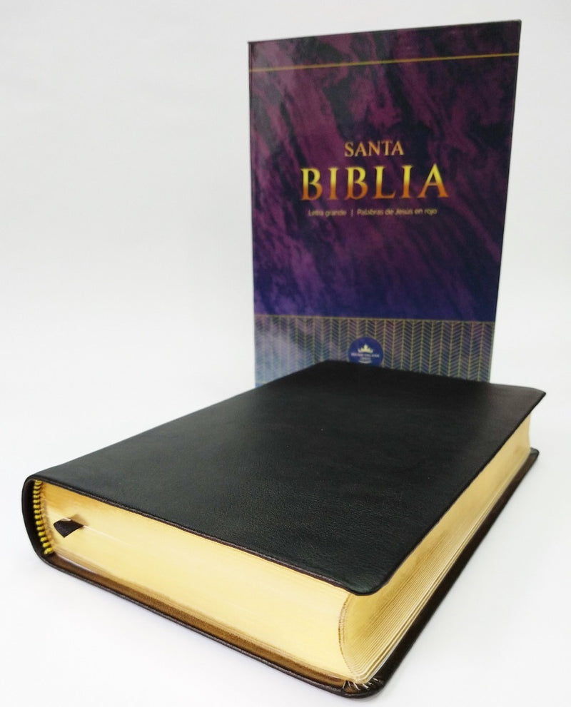 Biblia Tapa Piel Genuina Letra Grande Reina Valera 1960
