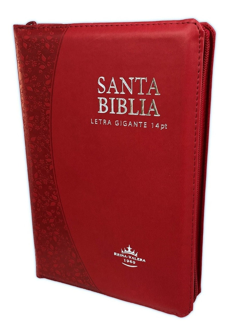 Biblia Reina Valera 1960 Letra Grande Cierre Indice Rojo