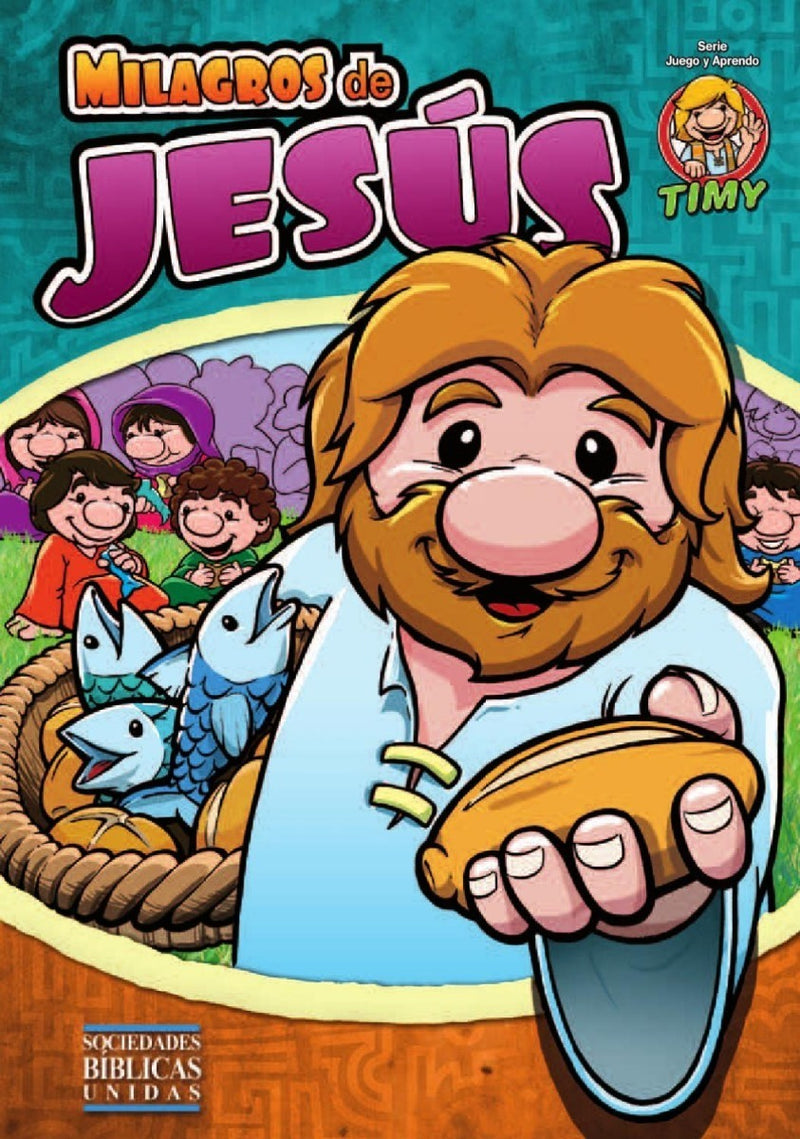 Milagros De Jesús - Libro Bíblico Colorear. Niños