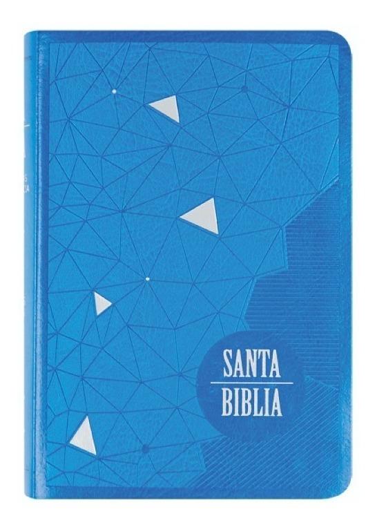 Biblia Reina Valera 1960 Mediana Letra Mayor Eco Cuero Azul