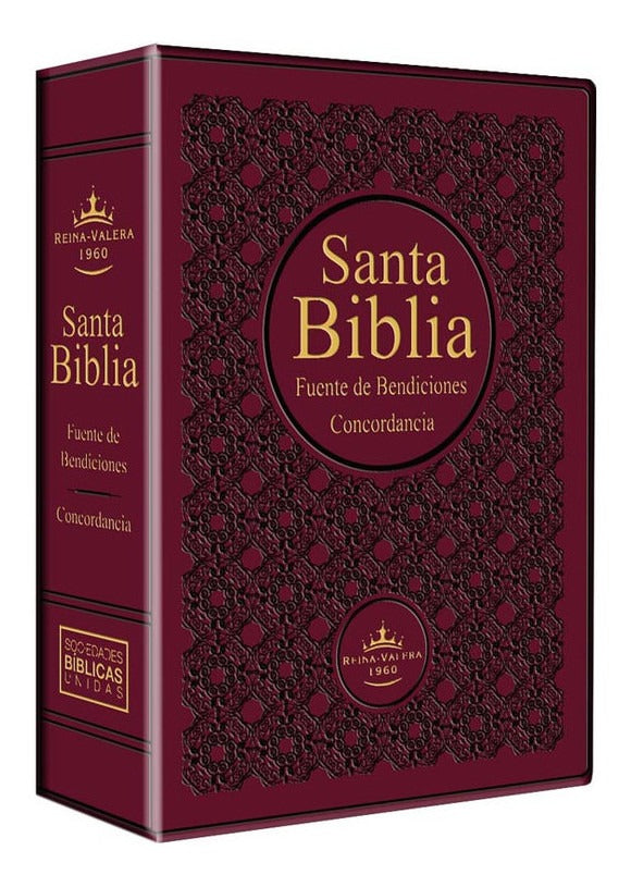 Biblia Mediana Fuente De Bendiciones Bordo Reina Valera 1960