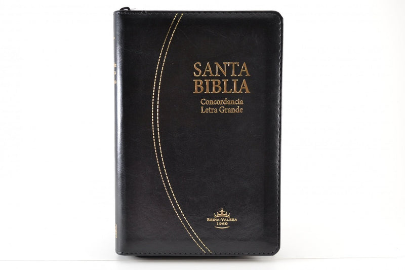 Biblia Reina Valera 1960 Letra Grande Pjr Cierre Indice Negr