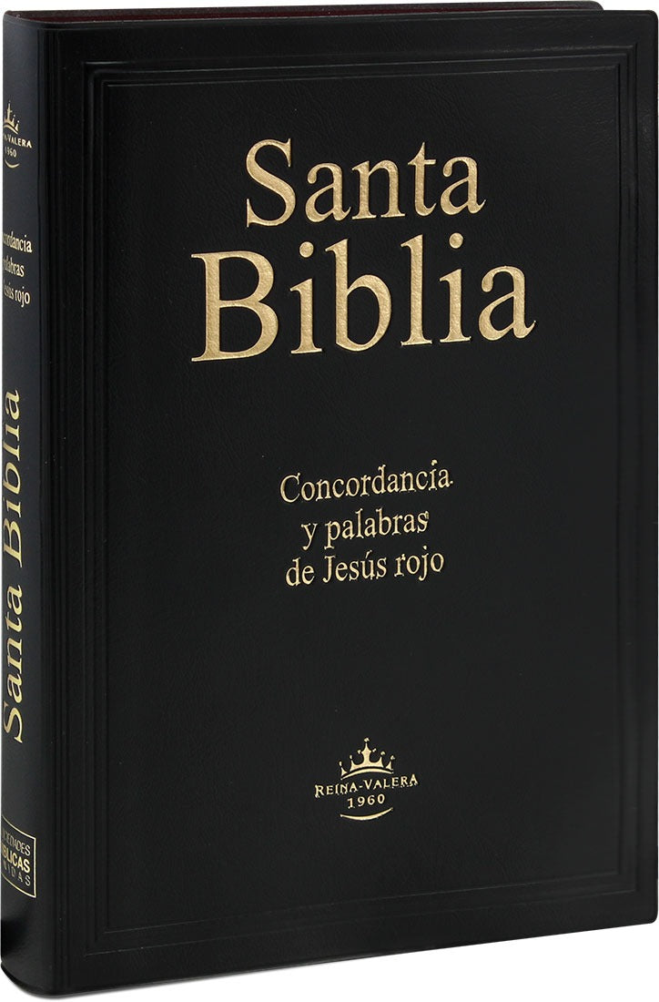 Biblia Reina Valera 1960 Letra Gigante Concordancia e Indice Tapa Blanda Negra