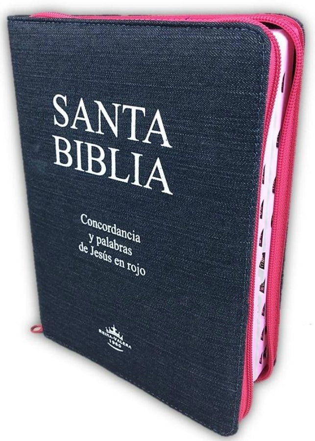Biblia Grande Jean Rosada Cierre E Indice Reina Valera 1960