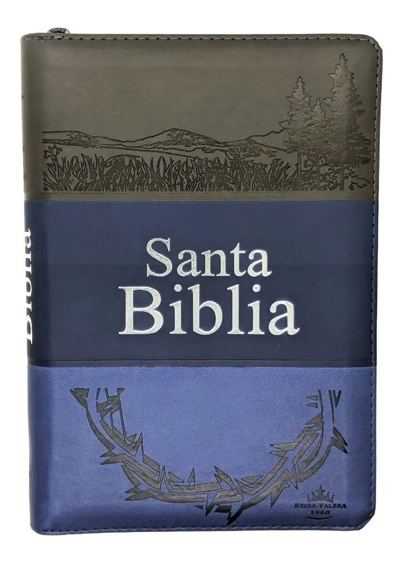 Biblia Letra Grande Cierre índice Azul Reina Valera 1960