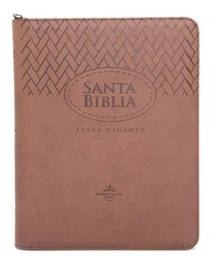 Biblia Letra Gigante Cierre E Indice Café Reina Valera 1960