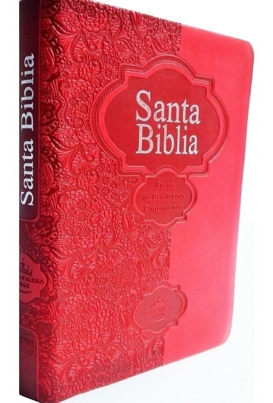 Biblia Fuente De Bendicion Roja Flexible Reina Valera 1960