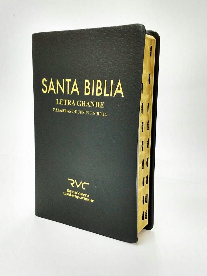 Biblia Letra Grande índice Negra Reina Valera Contemporánea