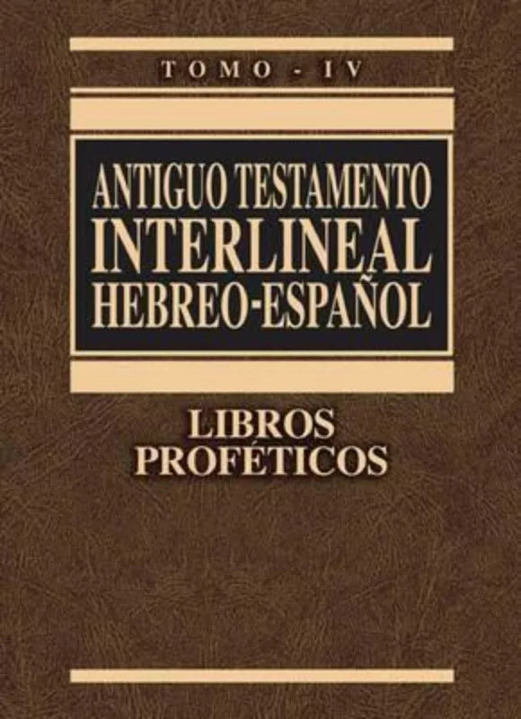 Antiguo Testamento Interlineal Hebreo Español Cerni Clie